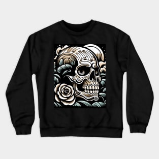Skull- Full Tattoo Design Crewneck Sweatshirt